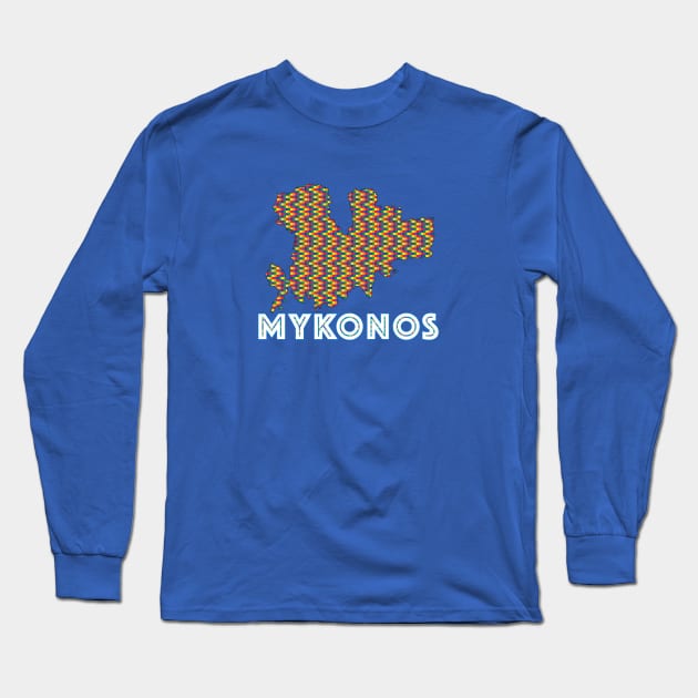 Mykonos Pride Long Sleeve T-Shirt by TandB